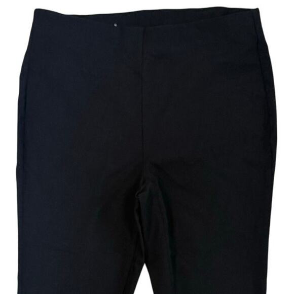 Michael Kors Black Pull On Trousers Ankle Length Dress Pants Stretch Size Medium - Picture 6 of 11